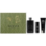 Gucci Guilty Pour Homme Dovanų rinkinys, Parfumuotas vanduo 90 ml + Tepamas dezodorantas 75ml + Dušo želė 50 ml