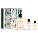 Hermes Terre D'Hermes Parfum Dovanų rinkinys, parfumuotas vanduo 75 ml + shower gel 40 ml + parfumuotas vanduo 15 ml
