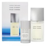 Issey Miyake L`Eau D`Issey pour Homme dovanų rinkinys, tualetinis vanduo 75ml + deostick 75ml (kelioninis rinkinys)