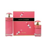 Prada Candy Gloss Dovanų rinkinys, Tualetinis vanduo 80ml + Tualetinis vanduo 30ml - pažeista pakuote