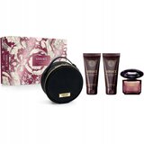 Versace Crystal Noir dovanų rinkinys, parfumuotas vanduo 90 ml + kūno losjonas 100 ml + shower gel 100 ml + bag
