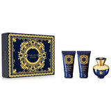 Versace Dylan Blue pour Femme Dovanų rinkinys, Parfumuotas vanduo 50ml + Kūno losjonas 50ml + Dušo želė 50ml