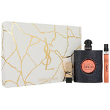 Yves Saint Laurent Opium Black Dovanų rinkinys, Parfumuotas vanduo 90ml + Parfumuotas vanduo 10ml + lūpų dažai 1.3ml