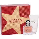 Giorgio Armani Emporio In Love With You dovanų rinkinys, kvepalinis vanduo 30ml + rankų kremas 50ml