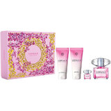 Versace Bright Crystal Dovanų rinkinys, Tualetinis vanduo 90ml + Tualetinis vanduo 5ml + Dušo želė 100ml + Kūno losjonas 100ml