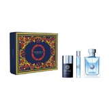 Versace Versace pour Homme Dovanų rinkinys, Tualetinis vanduo 100ml + Tualetinis vanduo 10ml + Tepamas dezodorantas 75ml