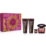 Versace Crystal Noir Dovanų rinkinys, Tualetinis vanduo 90ml + Dušo želė 100ml + Kūno losjonas 100ml + Tualetinis vanduo 5ml