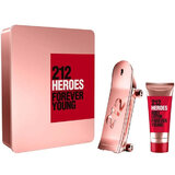 Carolina Herrera 212 Heroes for Her Dovanų rinkinys, Parfumuotas vanduo 80ml + Kūno losjonas 100ml