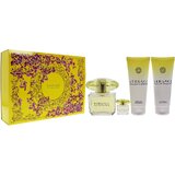 Versace Yellow Diamond Dovanų rinkinys, Tualetinis vanduo 90ml + Kūno losjonas 100ml + Dušo želė 100ml + Tualetinis vanduo 5ml