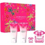 Versace Bright Crystal Absolu Dovanų rinkinys, Parfumuotas vanduo 90 ml + Kūno losjonas 100ml + Dušo želė 100ml + Parfumuotas vanduo 5ml