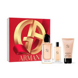 Giorgio Armani Si Dovanų rinkinys, Parfumuotas vanduo 100ml + Parfumuotas vanduo 15ml + Kūno losjonas 50ml