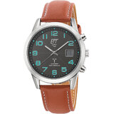 ETT EGS-11499-22L solar drive radio controlled Basic men`s 41mm 5ATM