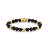 Rebel & Rose Bracelet Matt Black Madonna RR-8DV05-G-L mens