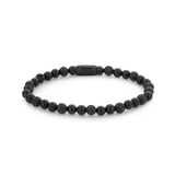 Rebel & Rose Bracelet Black Rocks RR-60088-B-L mens