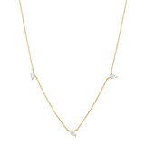 ANIA HAIE NAU007-02YG Afterglow Ladies necklace with white sapphire Gold 14K, adjustable