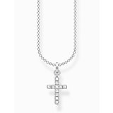 Thomas Sabo KE2069-051-14-L38V Silver necklace cross pavé 