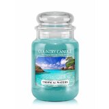 Country Candle Tropical Waters didelė 2 dagčių kvapni žvakė (652 g)