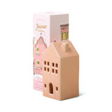 Paddywax Incense Holiday Village Ceramic Pink Townhouse - namas 20 smilkalų kūgių - Persimmon Chestnut