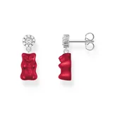 Thomas Sabo H2330-052-10 Ohrstecker mit roten Goldbären silber Damen