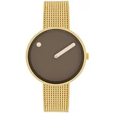 Picto 34001-0914G Mocha Brown 34mm 5ATM 