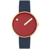 Picto 34097-6714G Unisex Cinnamon Red 34mm 5ATM 