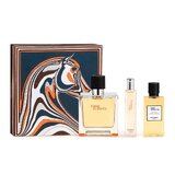 Hermes Terre D'Hermes Pure Parfum Dovanų rinkinys, parfum 75 ml + parfum 15 ml + Shower Gel 40ml