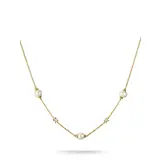 Thomas Sabo KE2120-M01-14-L45V Necklace with Pearls and White Cubic Zirconia for Women, Adjustable