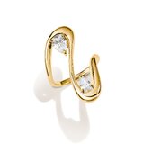 Thomas Sabo TR2545-M01-14-56 Ring with White Teardrop-Shaped Cubic Zirconia for Women, Gold-Plated