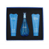 Davidoff Cool Water for Women Dovanų rinkinys Tualetinis vanduo 100 ml + Dušo želė 75 ml + Kūno losjonas 75 ml