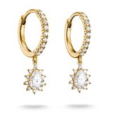 Thomas Sabo CR748-M01-14 Teardrop-Shaped Hoop Earrings Gold-Plated Women