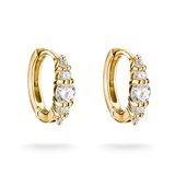 Thomas Sabo CR778-M01-14 Hoop Earrings with White Cubic Zirconia Gold-Plated Women