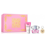 Versace Bright Crystal Dovanų rinkinys, Tualetinis vanduo 90ml + Kūno losjonas 100ml + raktų pakabukas