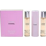 Chanel Chance Tualetinis vanduo, 3x20ml (1x Refillable + 2x refill)
