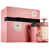 Prada Candy Florale Dovanų rinkinys, Tualetinis vanduo 80ml + Tualetinis vanduo 7ml  + Kūno losjonas 75ml