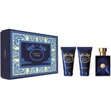  Versace Dylan Blue Dovanų rinkinys, Tualetinis vanduo 50ml + Dušo želė 50ml + Balzamas po skutimosi 50ml