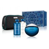 Bvlgari Aqva Atlantiqve dovanų rinkinys, tualetinis vanduo 100 ml + balzamas po skutimosi 75 ml + dušo želė 75 ml + maišelis