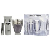 Paco Rabanne Invictus dovanų rinkinys, tualetinis vanduo 100 ml + tualetinis vanduo 10 ml + dušo želė 100 ml