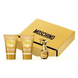Moschino Fresh Gold Couture dovanų rinkinys, parfumuotas vanduo 5 ml + dušo želė 25 ml + kūno losjonas 25 ml