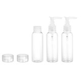 Kelioninis buteliukų rinkinys kosmetikai (Travel Containers Set) 5 vnt