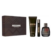 Missoini Missoni pour Homme dovanų rinkinys, parfumuotas vanduo 100 ml + dušo želė 150 ml + parfumuotas vanduo 10 ml