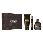 Missoini Missoni pour Homme dovanų rinkinys, parfumuotas vanduo 100 ml + dušo želė 150 ml + parfumuotas vanduo 10 ml