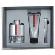 Prada Luna Rossa Dovanų rinkinys, Tualetinis vanduo 100ml + Tualetinis vanduo 10ml + Dušo želė 100ml - su pažeista pakuote