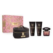 Versace Crystal Noir dovanų rinkinys, parfumuotas vanduo 90 ml + kūno losjonas 100 ml + shower gel 100 ml + bag