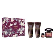Versace Crystal Noir dovanų rinkinys, parfumuotas vanduo 90 ml + kūno losjonas 100 ml + shower gel 100 ml + parfumuotas vanduo 5 ml