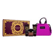 Versace Crystal Noir dovanų rinkinys, tualetinis vanduo 90 ml + dušo želė 100 ml + kūno losjonas 100 ml + maišelis