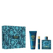 Versace Eros Dovanų rinkinys, Tualetinis vanduo 100ml + Dušo želė 150ml +  Tualetinis vanduo 10ml 