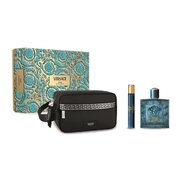 Versace Eros dovanų rinkinys, tualetinis vanduo 100 ml + tualetinis vanduo 10 ml + kosmetinis maišelis