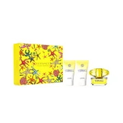 Versace Yellow Diamond Dovanų rinkinys, Tualetinis vanduo 50ml + Kūno losjonas 50ml + Dušo želė 50ml