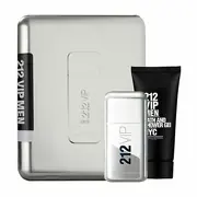 Carolina Herrera 212 VIP Men Dovanų rinkinys, Tualetinis vanduo 100ml + Dušo želė 100ml (metal box)
