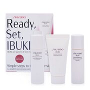 Shiseido Ibuki starter kit Dovanų rinkinys, Gentle Cleanser 30ml + Softening Concentrate 30ml + Refining Moisturiser 30ml